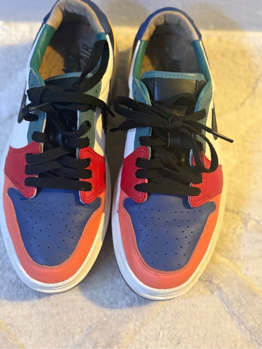 Nike Colorblock Low-Top Sneakers - Blue/Red/Green/Orange/Black